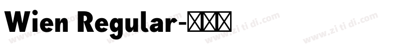 Wien Regular字体转换